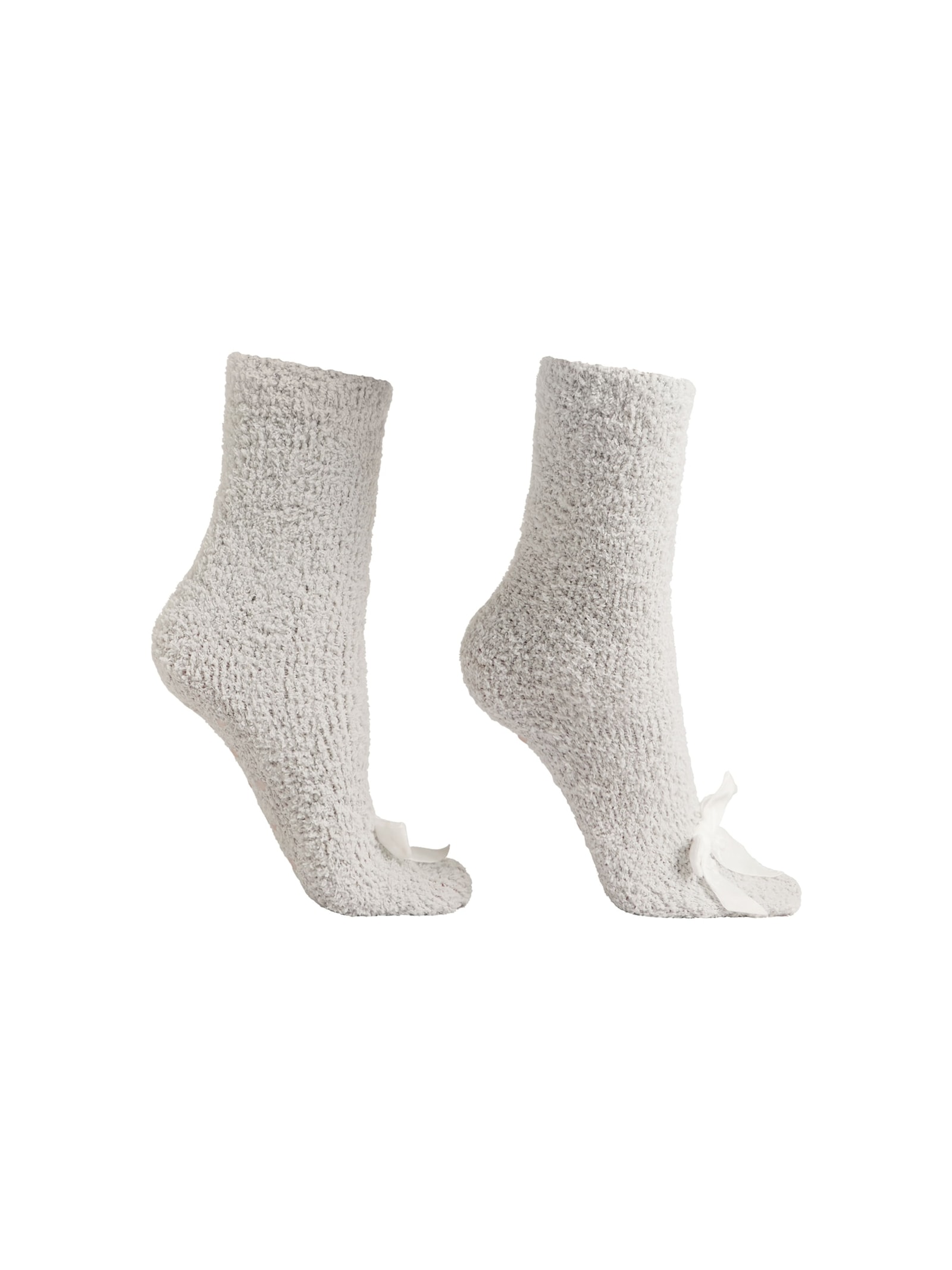 Meia Antiderrapante Efeito Soft Cinza Calzedonia
