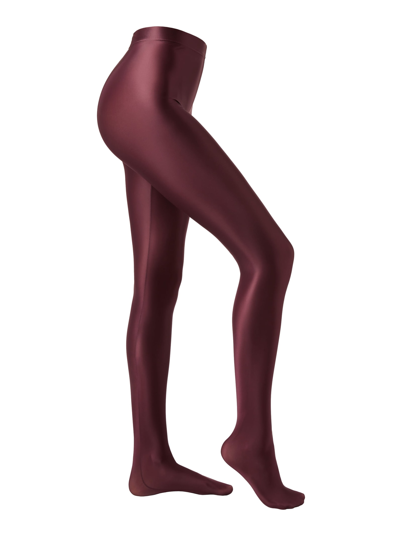 Meia-Calça Com Efeito Acetinado Bordô Calzedonia