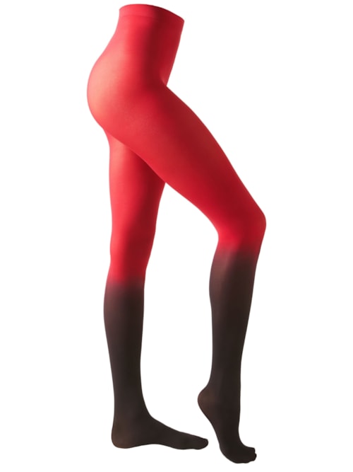 Meia-Calça Degradê Fio 50 – Vermelho
