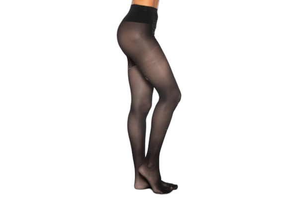 Meia Calça Feminina Estrela Strass - Preto