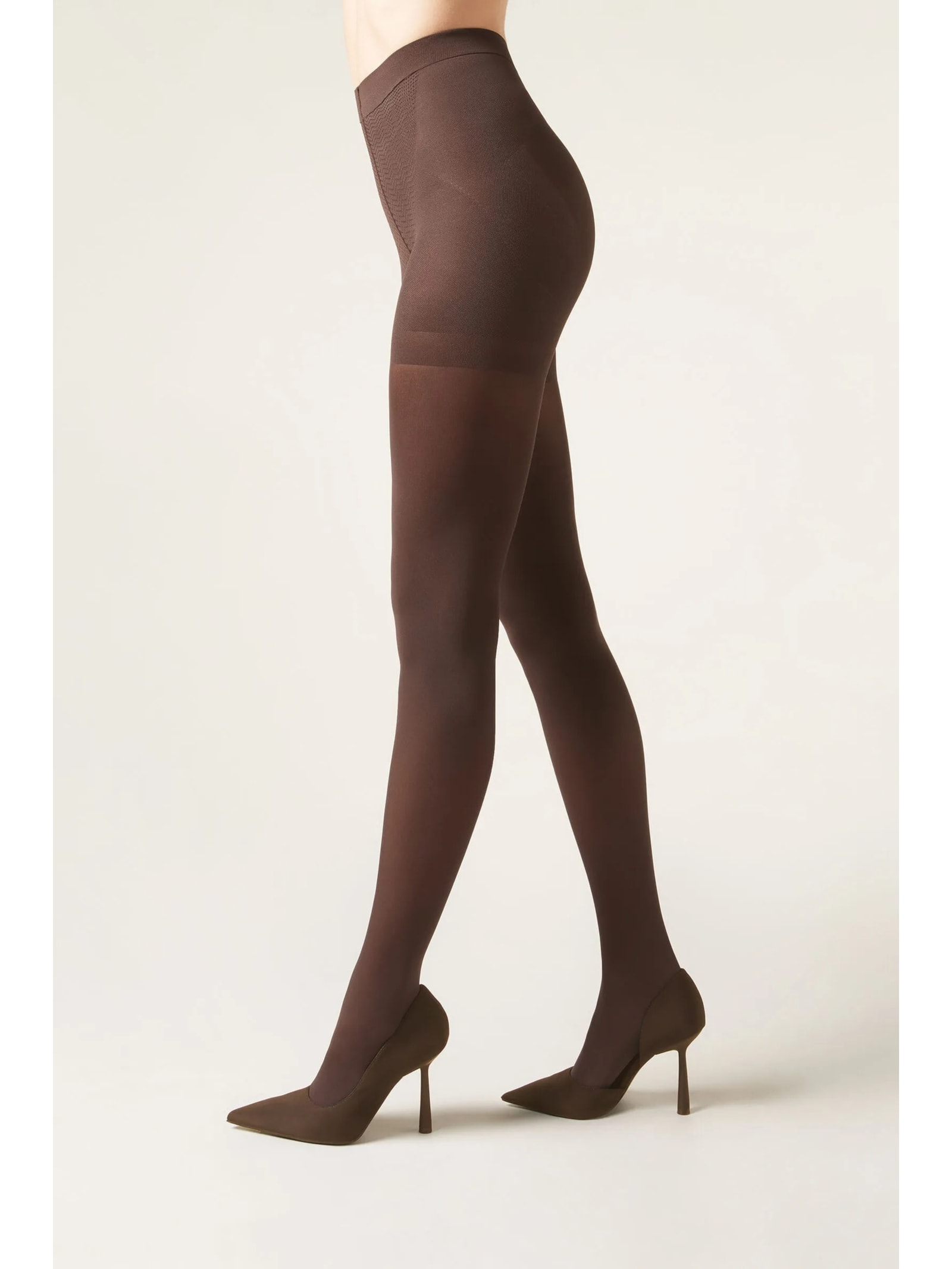 Meia-Calça Opaca Strong Sculpt Fio 50 Marrom Calzedonia