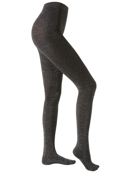 Meia-Calça Opaca Térmica Brilhante – Cinza