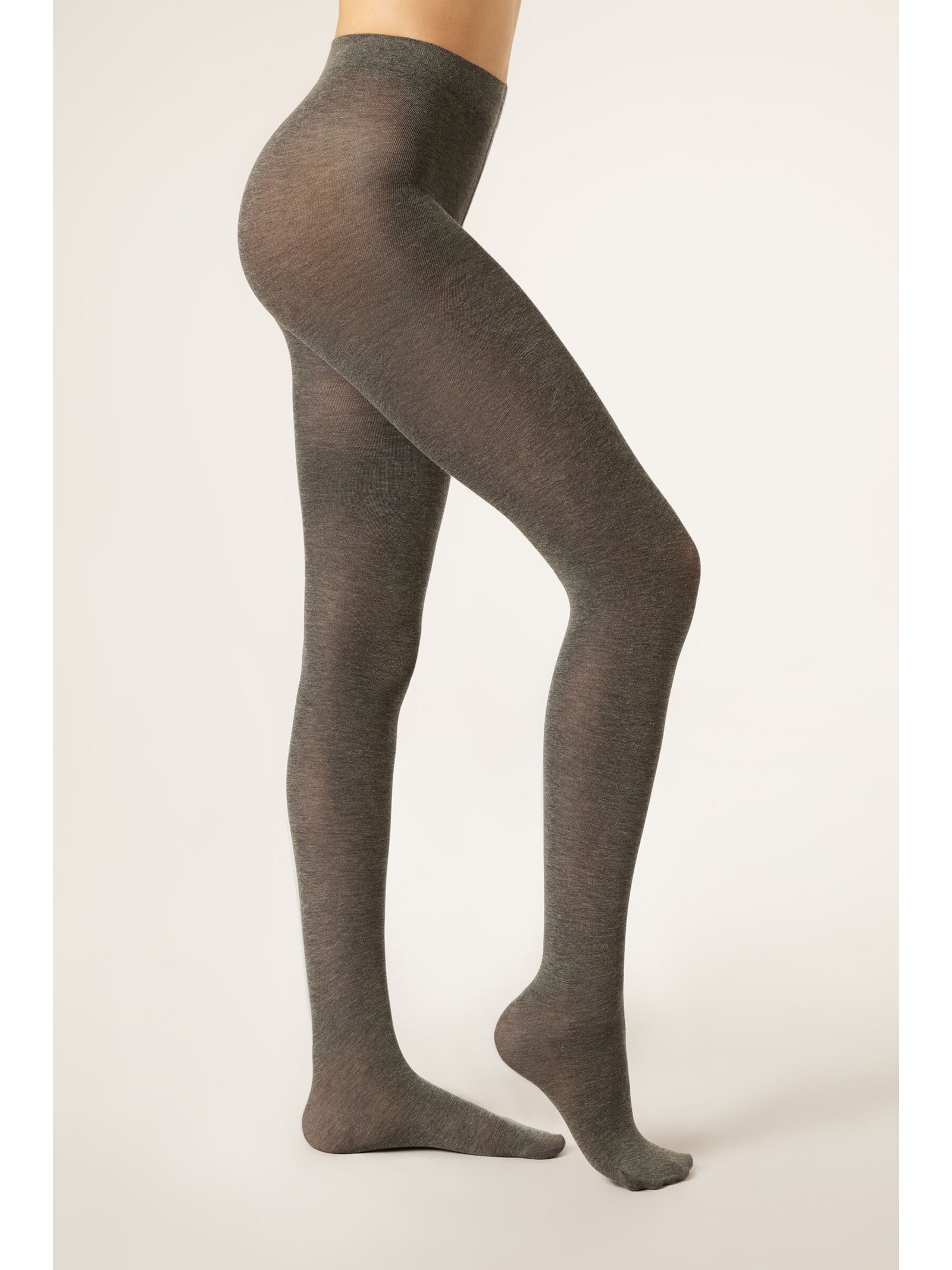 Meia-Calça Opaca Ultralight Com Cashmere Cinza Calzedonia