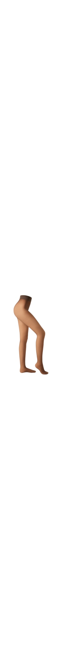 Meia-Calça Térmica Com Efeito Transparente - Marrom