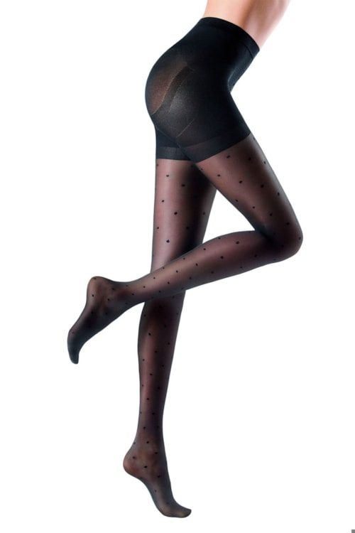 Meia Calça Total Shaping Poás – Preto