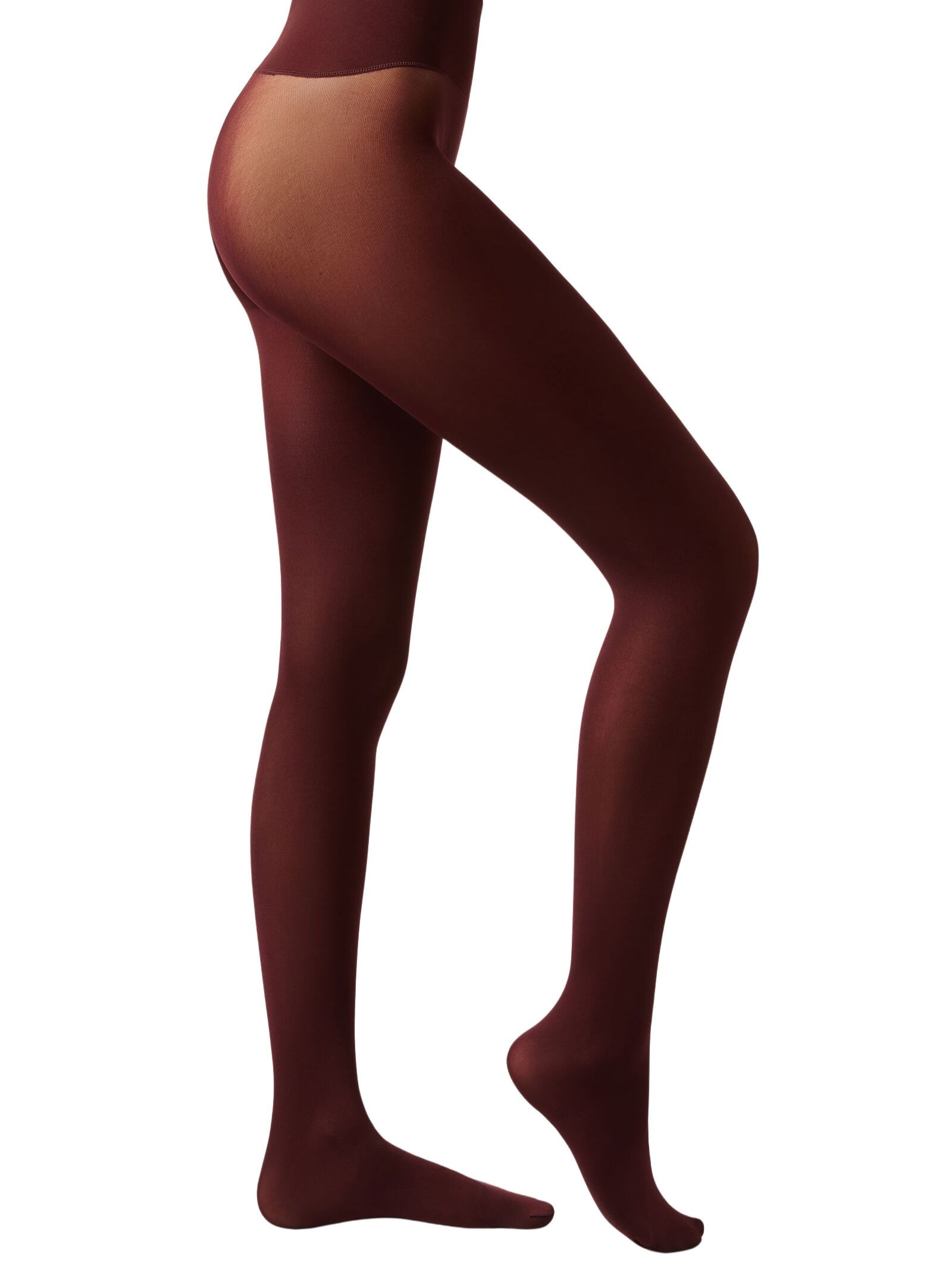Meia Calça Totally Invisible Fio 50 Bordô Calzedonia