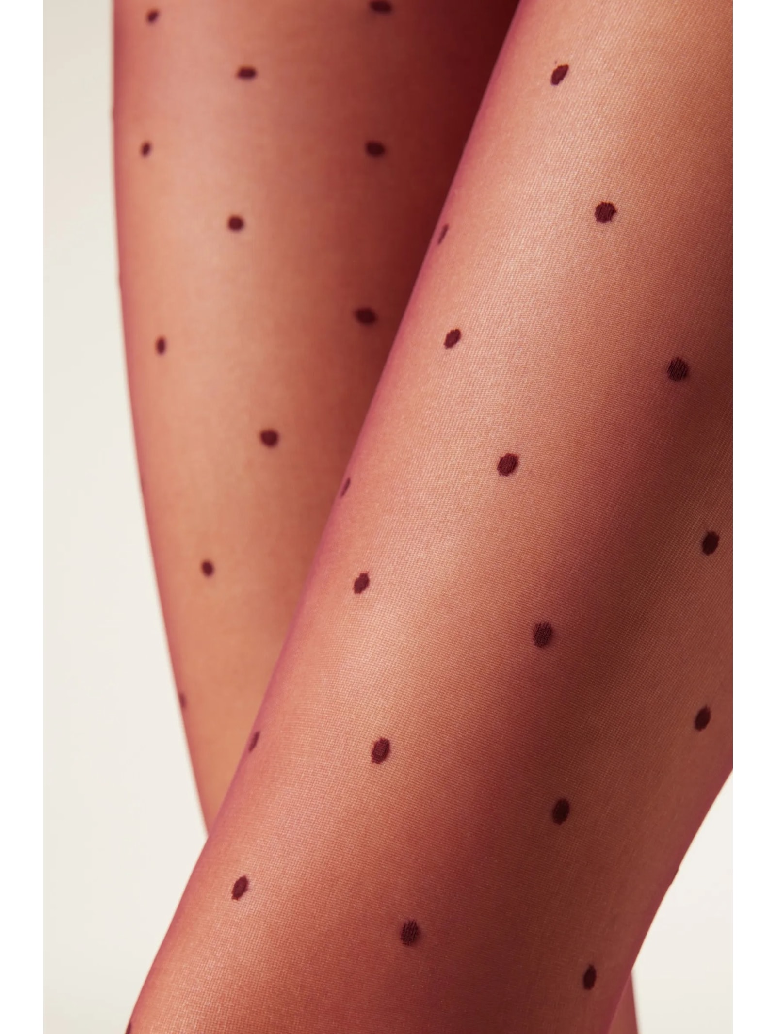 Meia-Calça Transparente De Poás Bordô Calzedonia