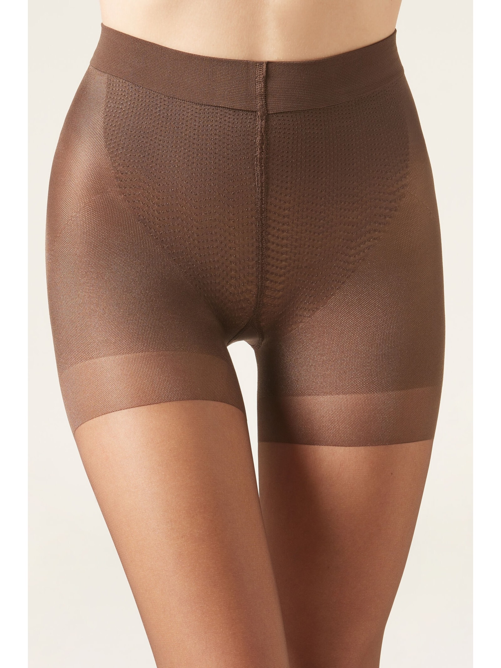 Meia-Calça Transparente Strong Sculpt Fio 15 Marrom Calzedonia