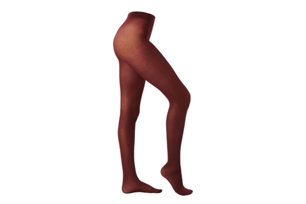 Meia-Calça Ultralight Com Cashmere - Bordô