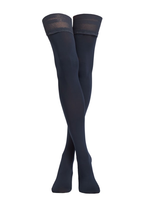 Meia Cinta Liga Fio 50 Soft Touch – Azul