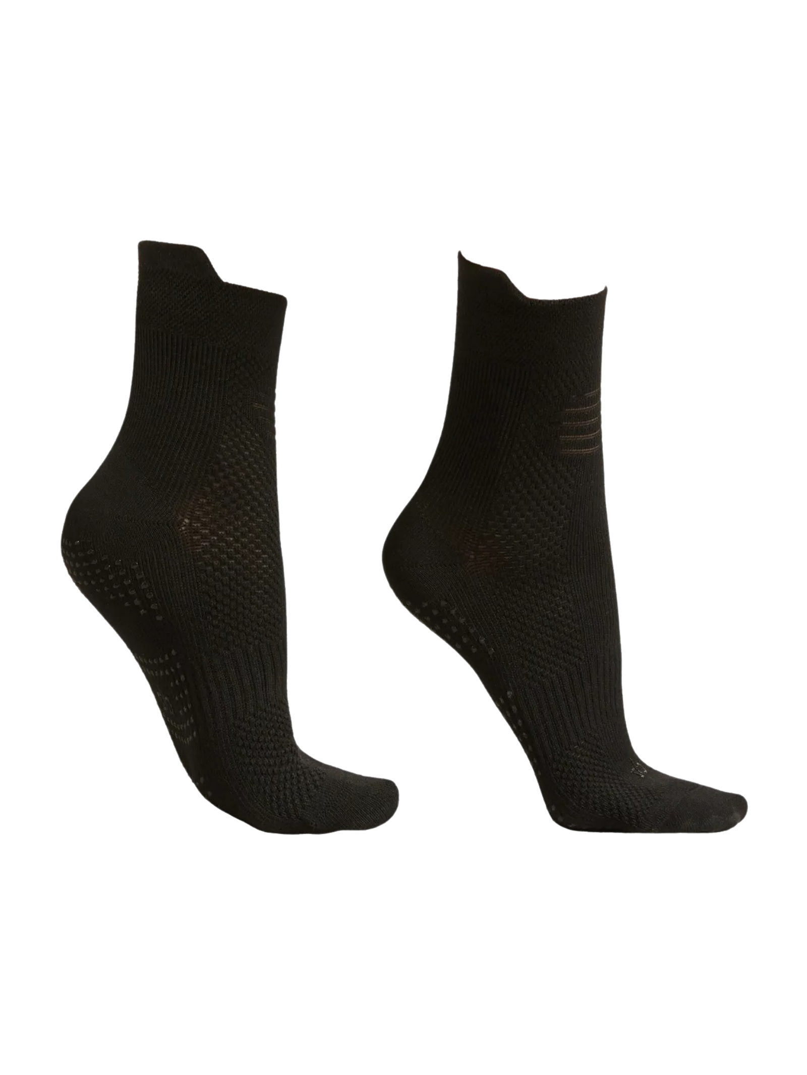 Meia Curta Antiderrapante Para Pilates Preto Calzedonia