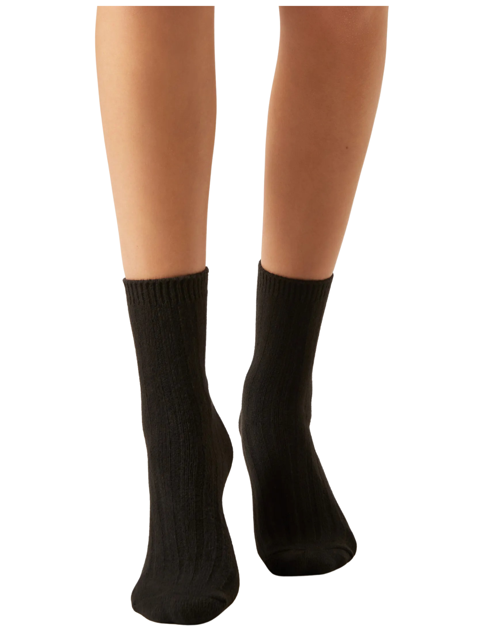 Meia Curta Canelada Preto Calzedonia