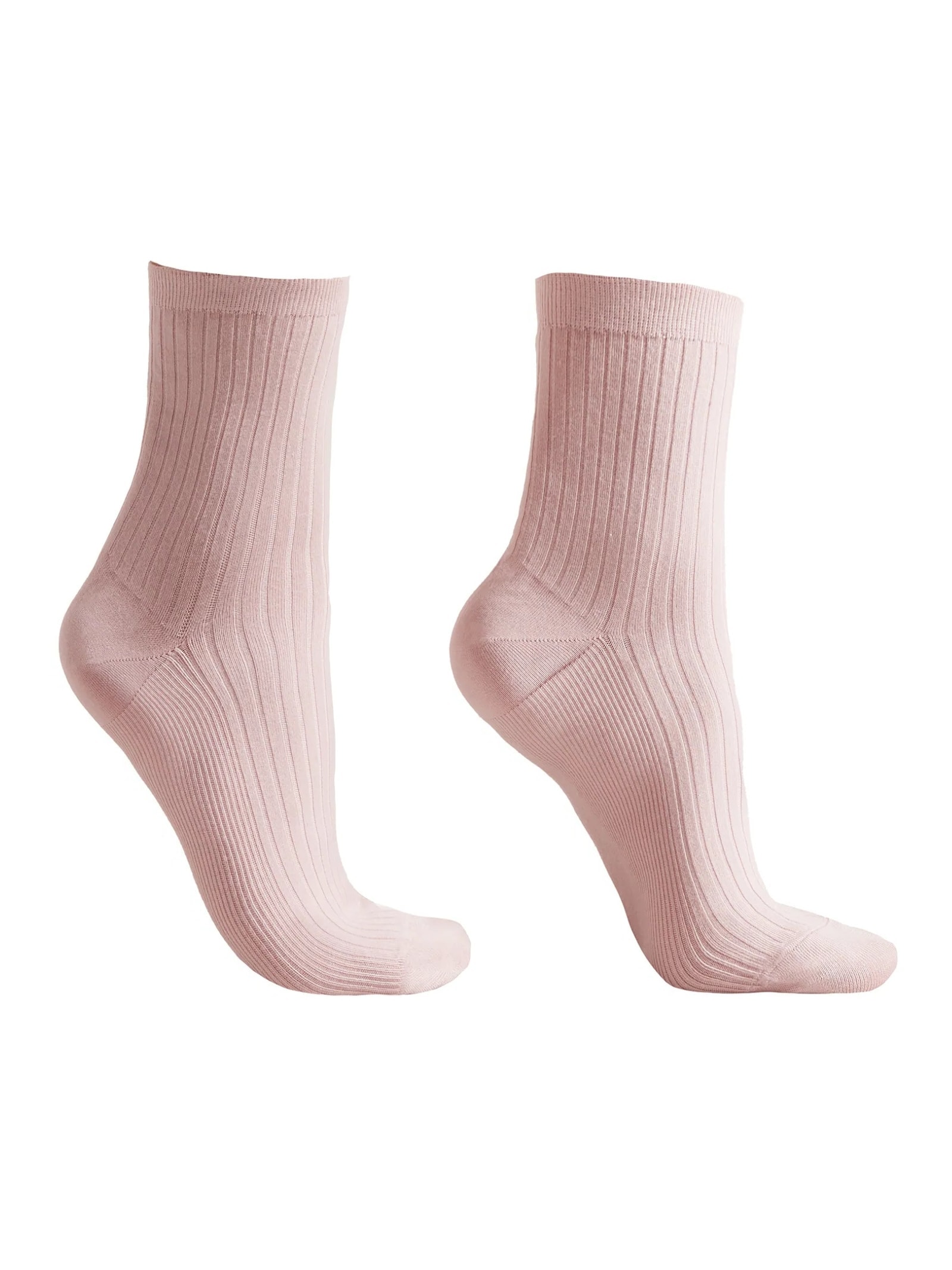 Meia Curta Canelada Rosa Calzedonia