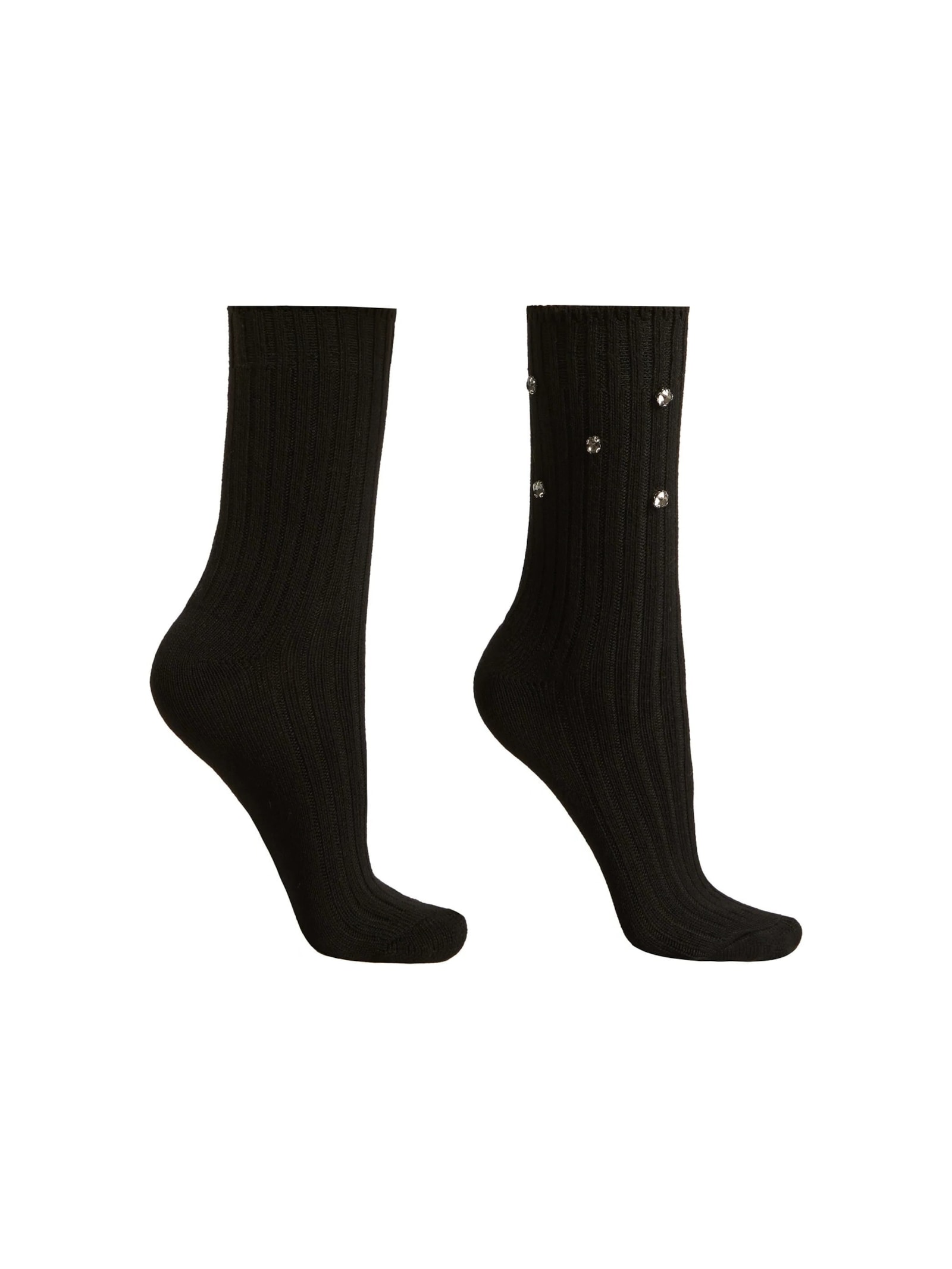 Meia Curta Com Aplicações Preto Calzedonia