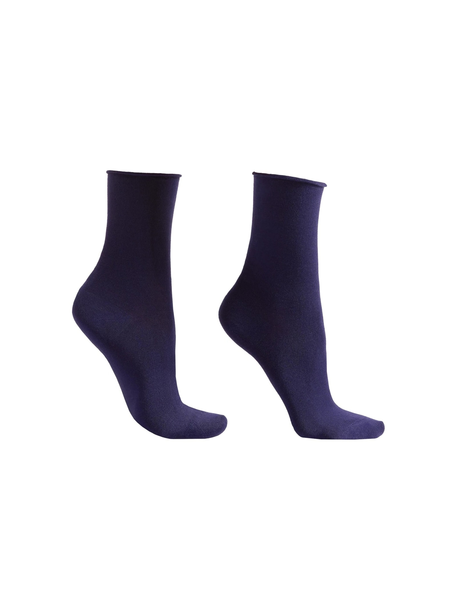 Meia Curta Com Cashmere Azul Calzedonia