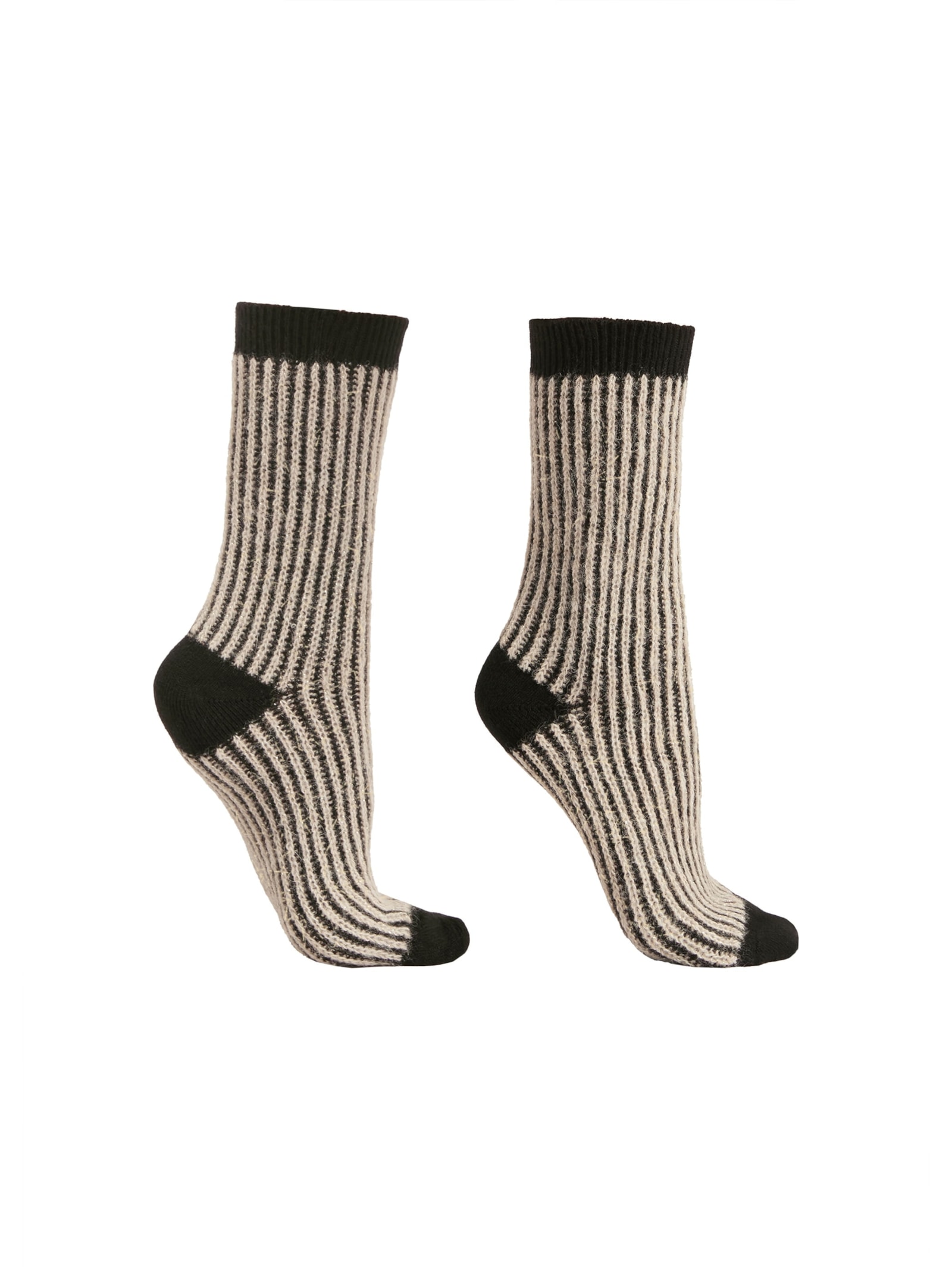Meia Curta Com Cashmere e Glitter Preto Calzedonia