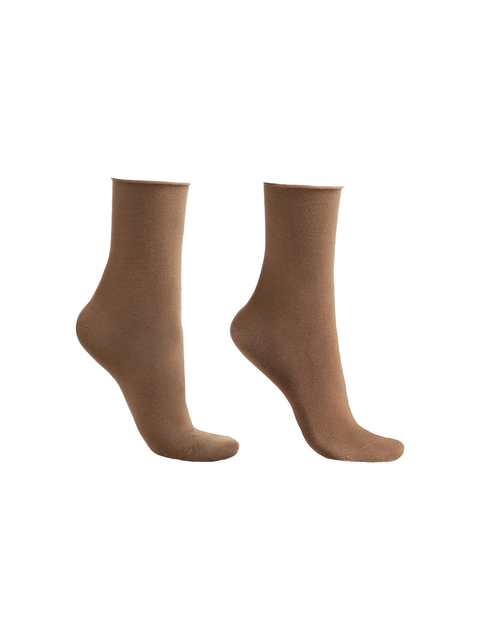 Meia Curta Com Cashmere Marrom Calzedonia