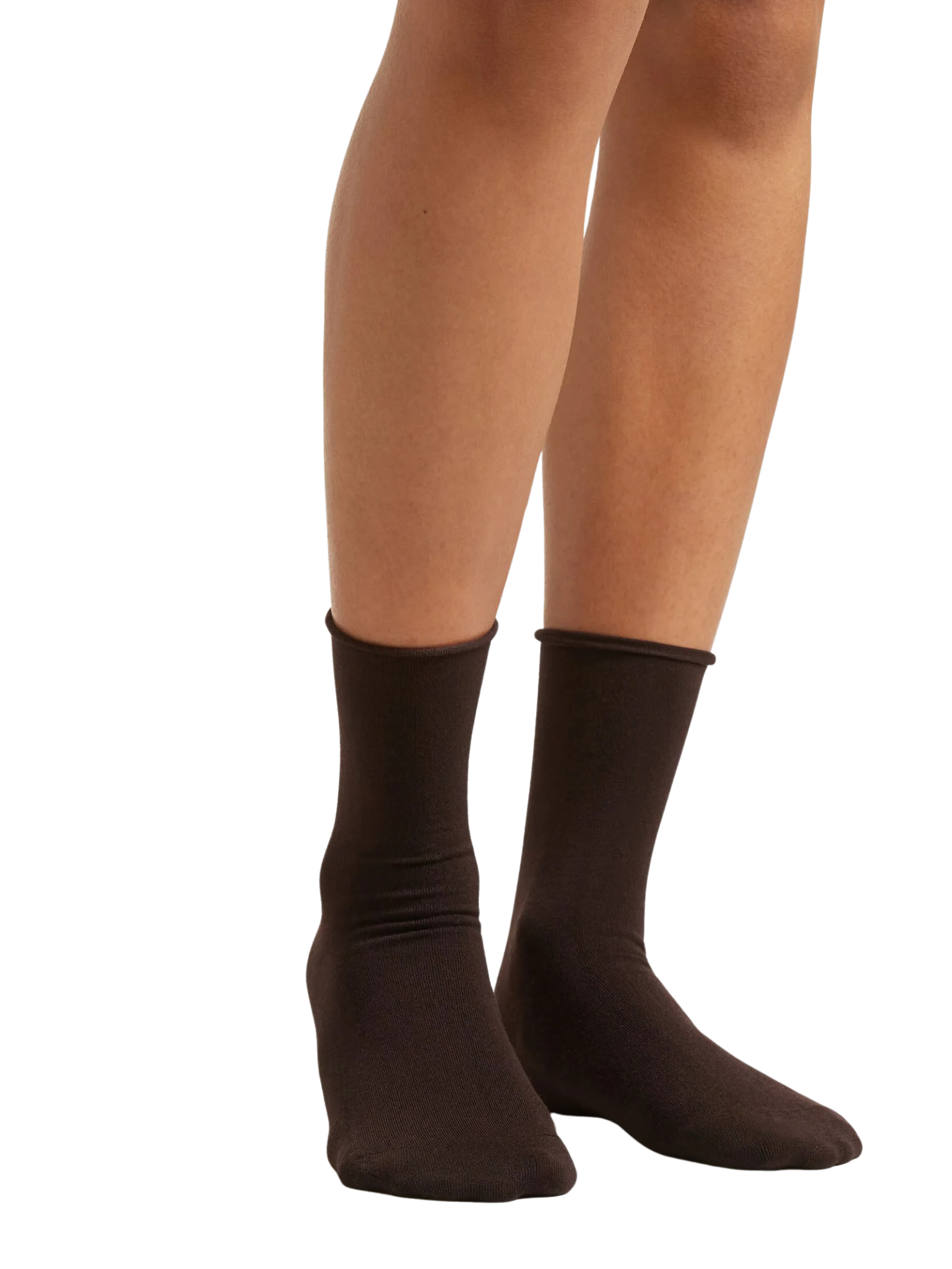 Meia Curta Com Cashmere Marrom Calzedonia