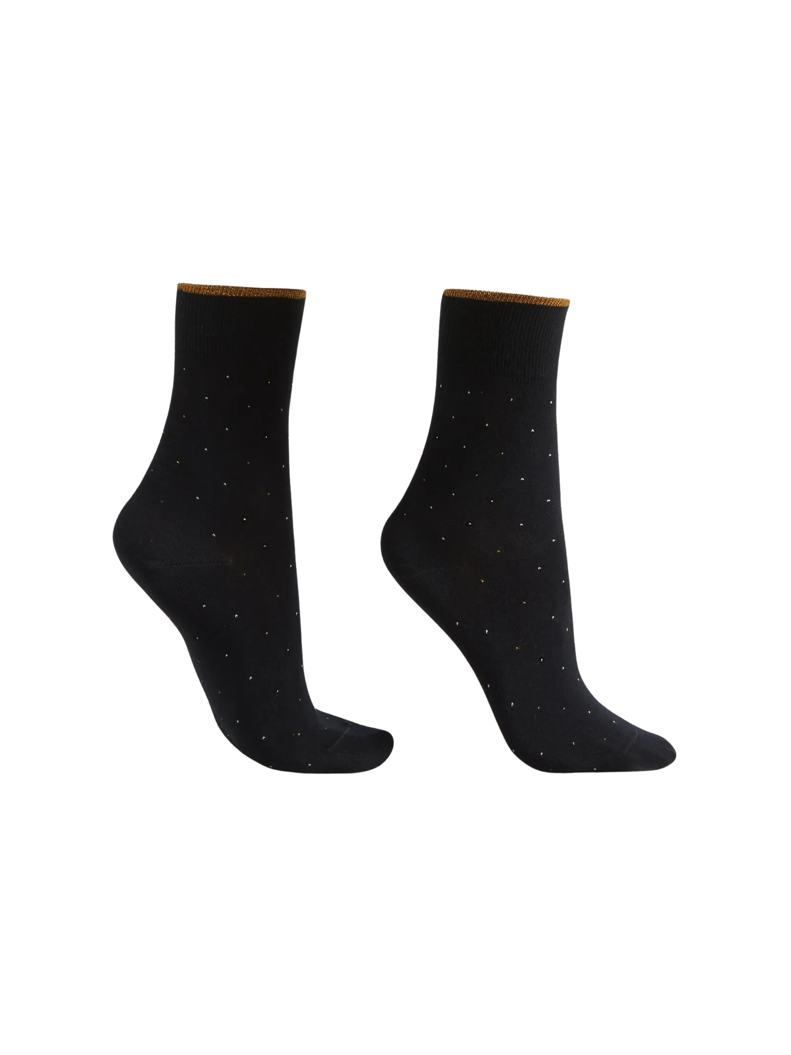 Meia Curta Com Estampa Em Algodão Azul Calzedonia