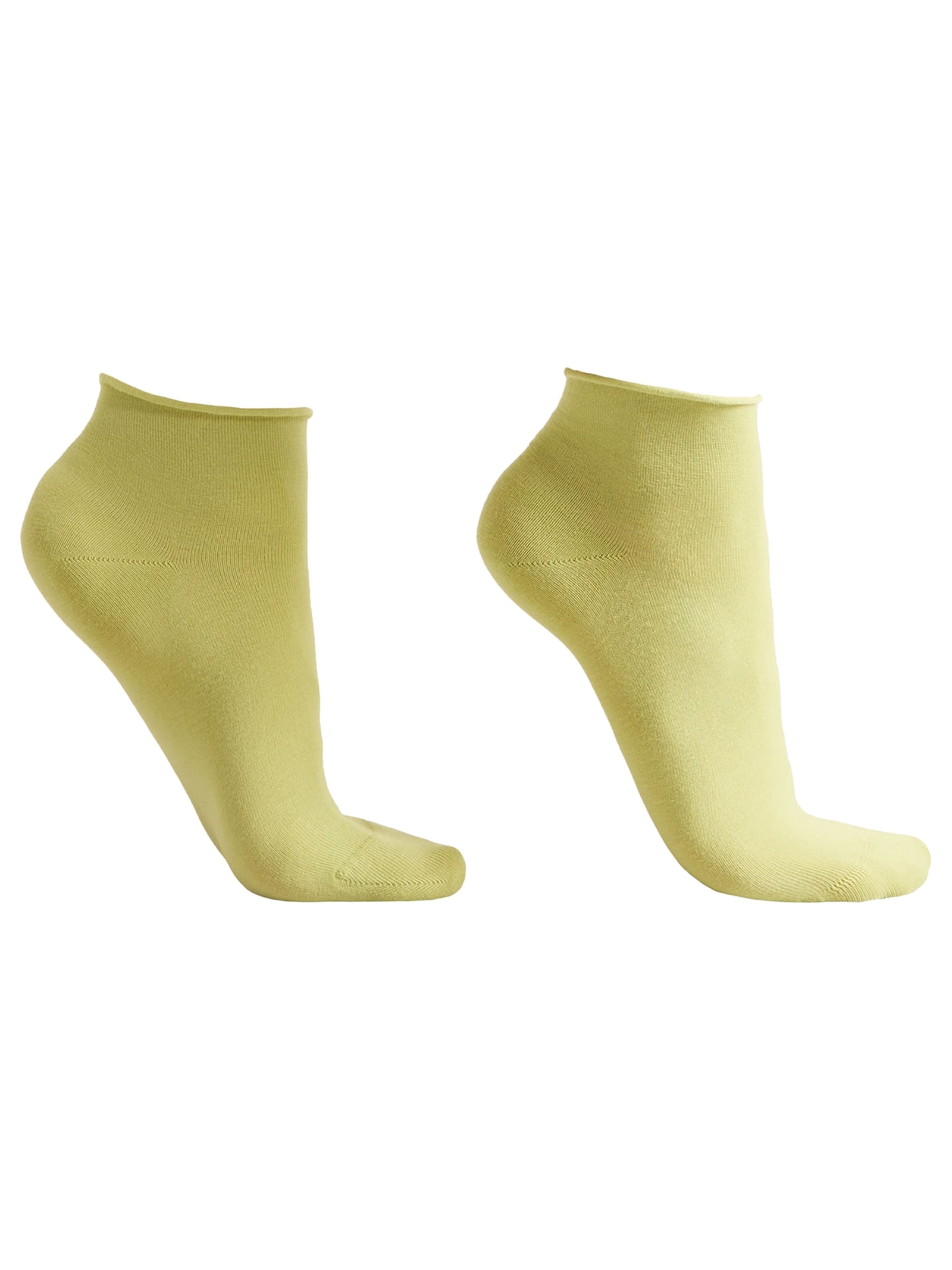 Meia Curta Em Algodão Sem Punho Verde Calzedonia