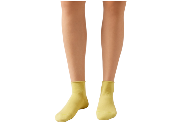 Meia Curta Em Algodão Sem Punho - Verde