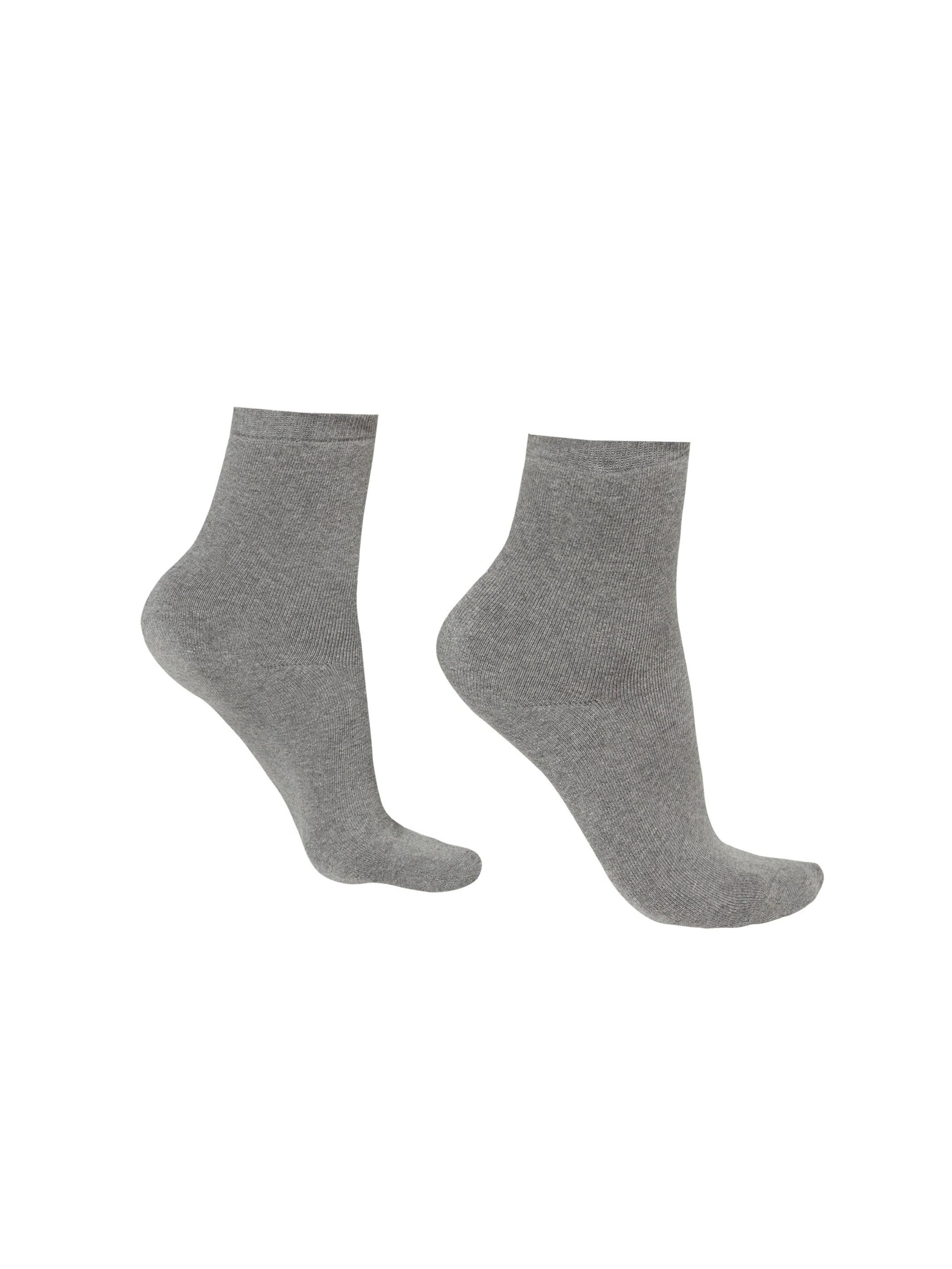 Meia Curta Em Algodão Térmico Cinza Calzedonia