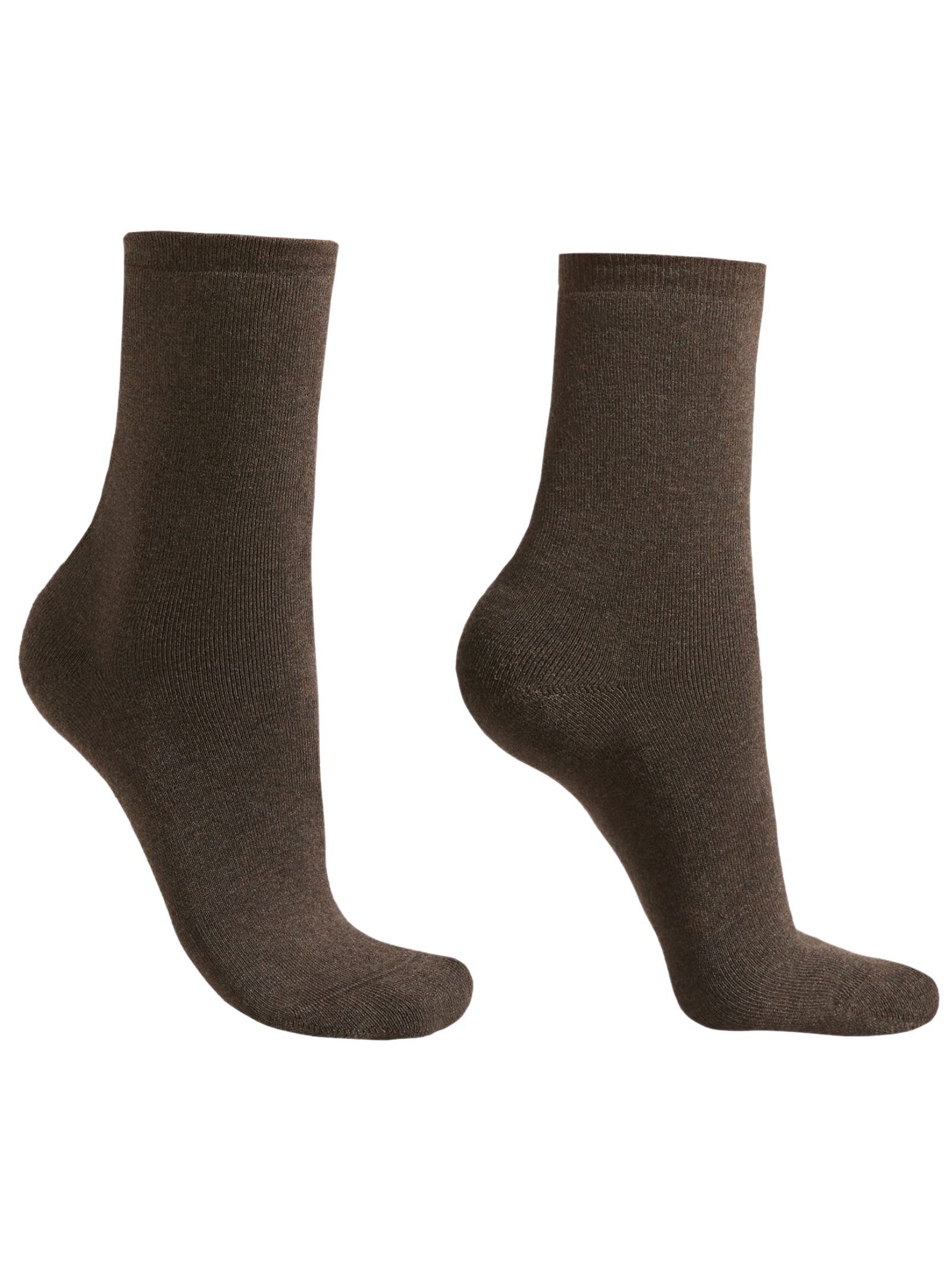 Meia Curta Em Algodão Térmico Marrom Calzedonia