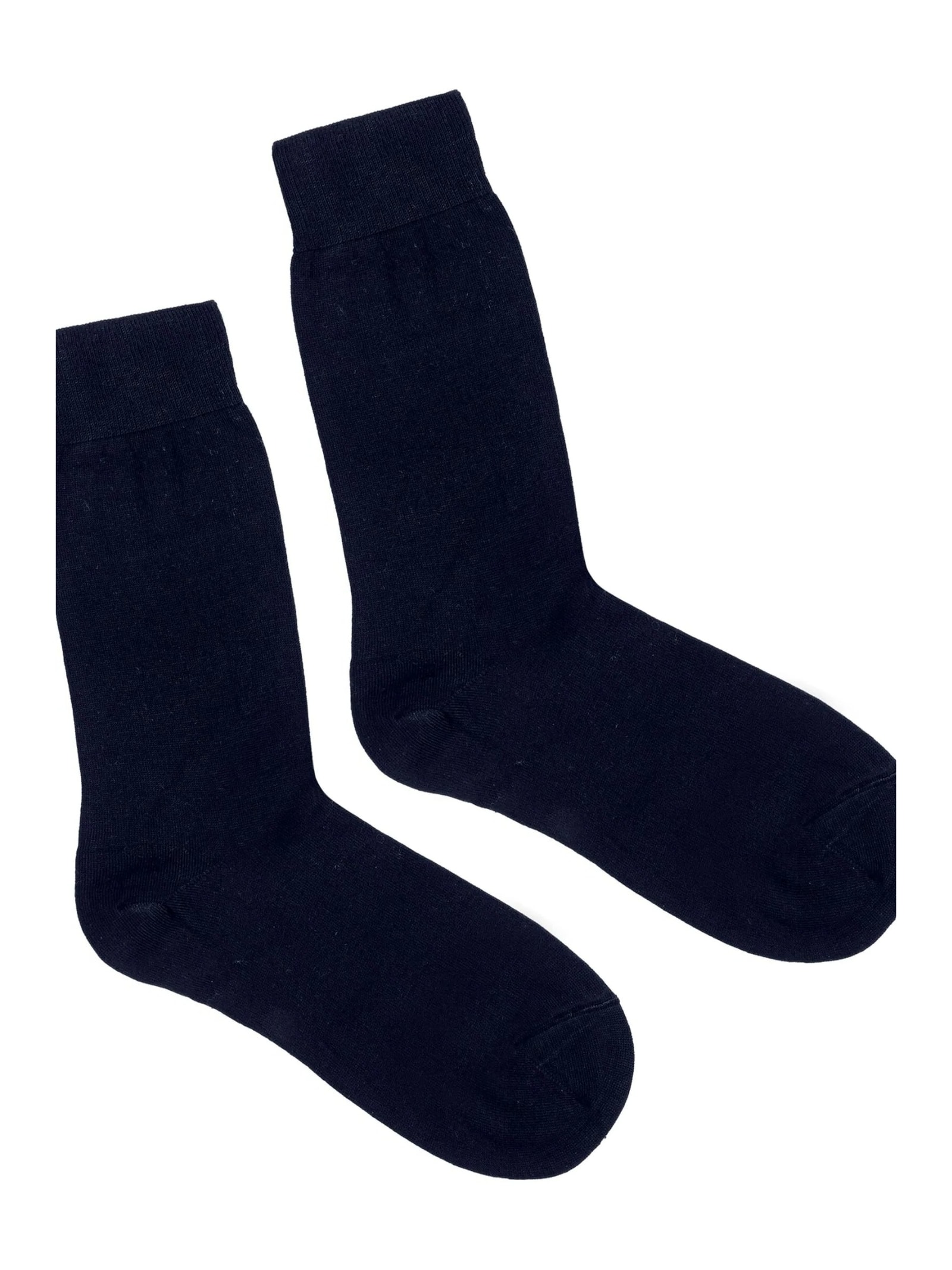 Meia Curta Em Cashmere Masculina Azul Calzedonia