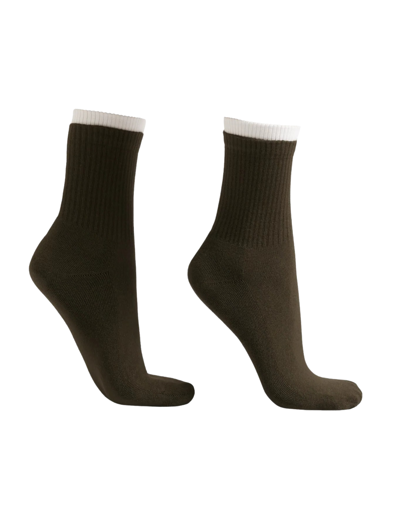 Meia Curta Esportiva Em Algodão Verde Calzedonia