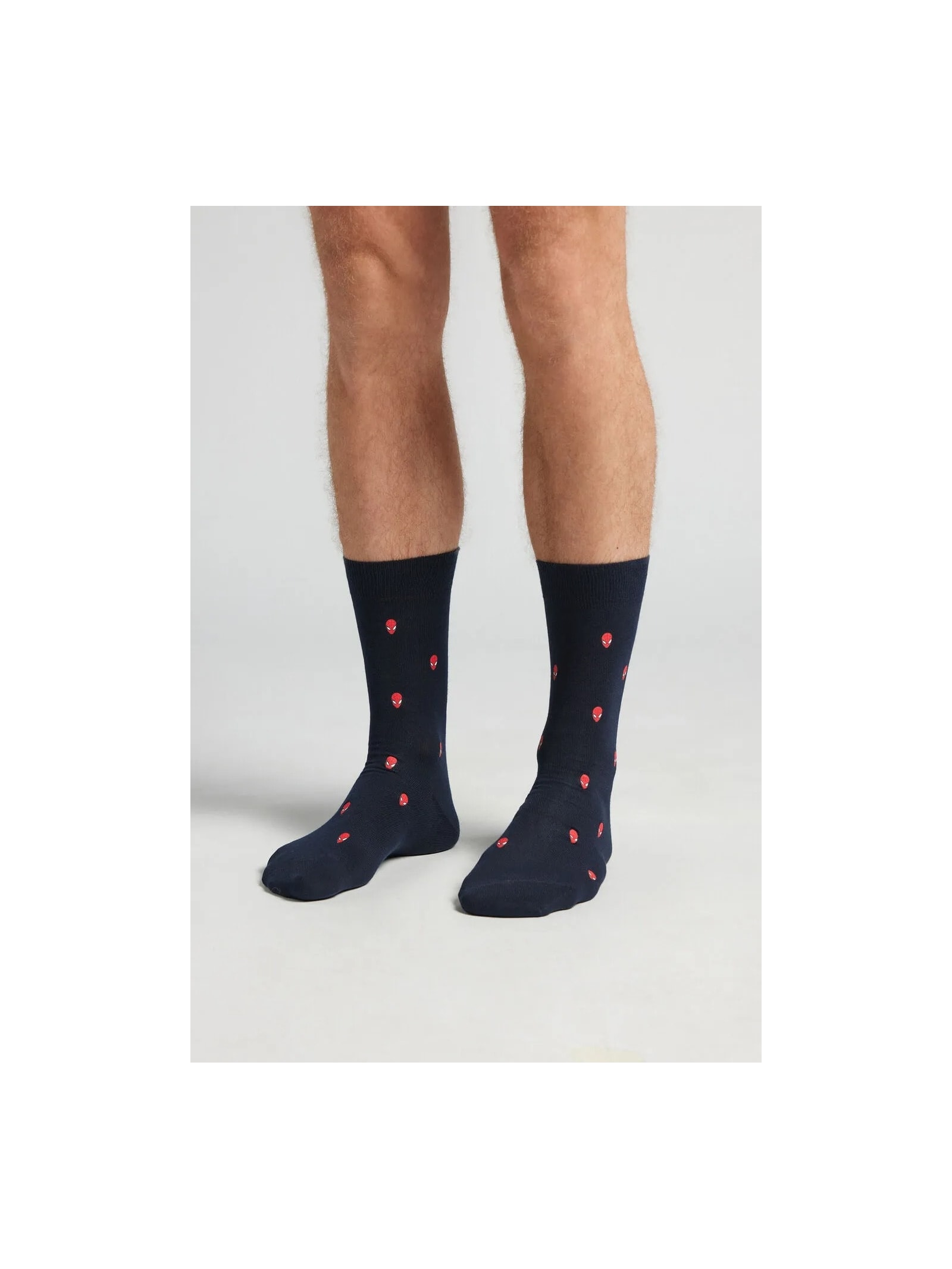 Meia Curta Marvel Homem-Aranha Em Algodão Azul Intimissimi