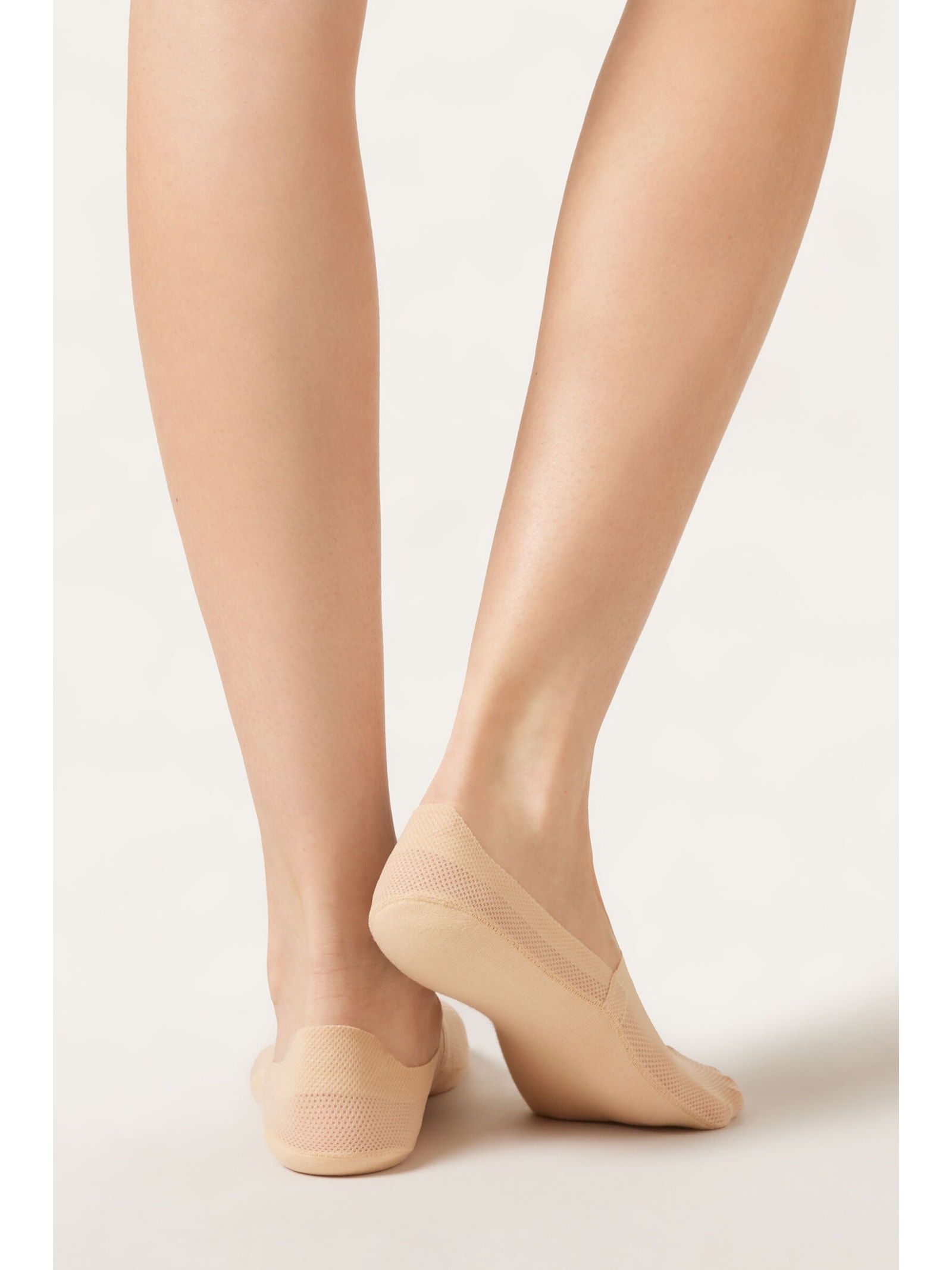 Meia De Rede Invisível Bege Calzedonia