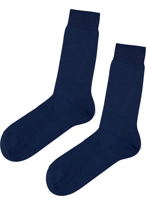 Meia Em Fio De Escócia - Azul
