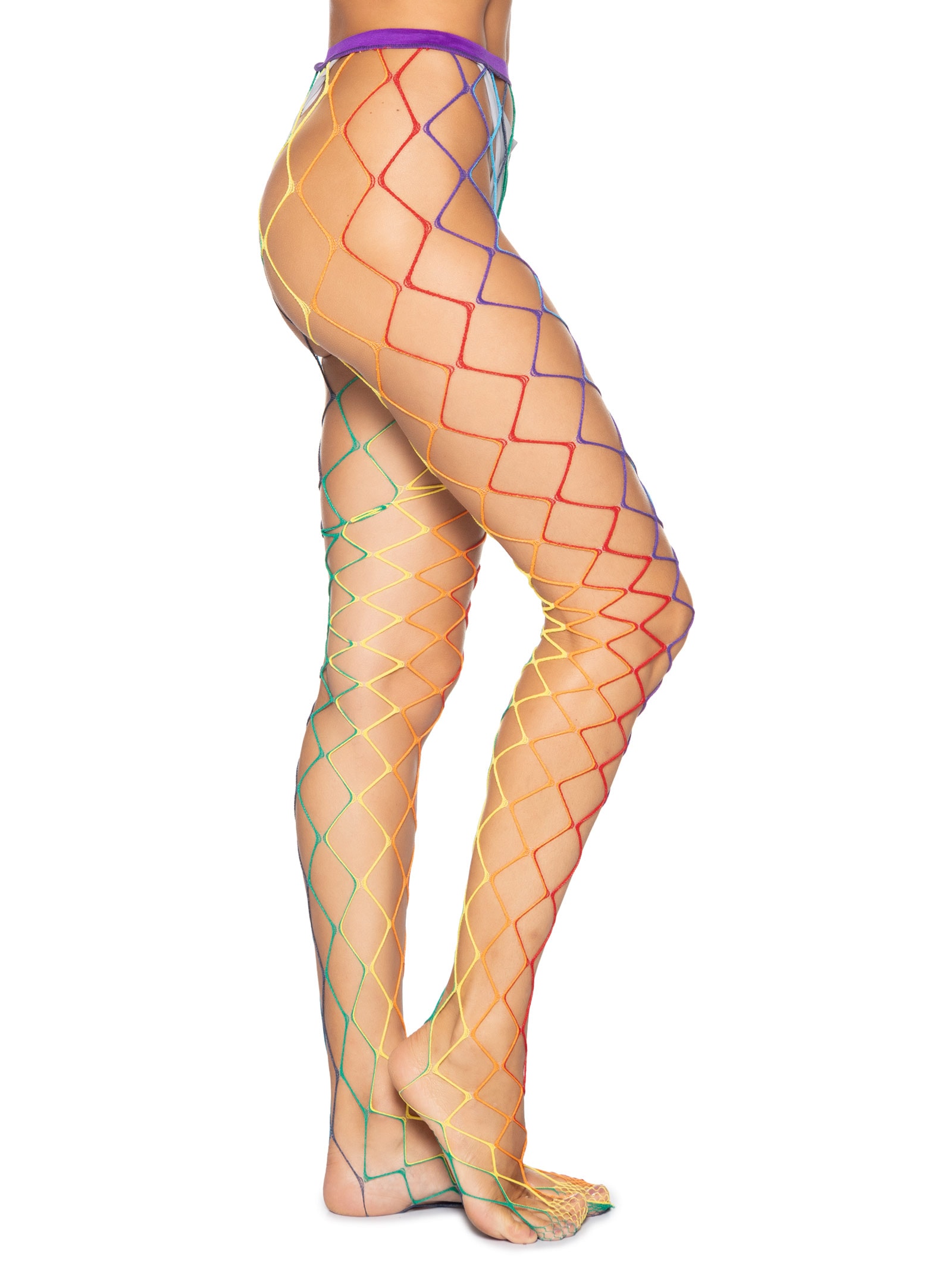 Meia Feminina Arrastão Rosa Meiota