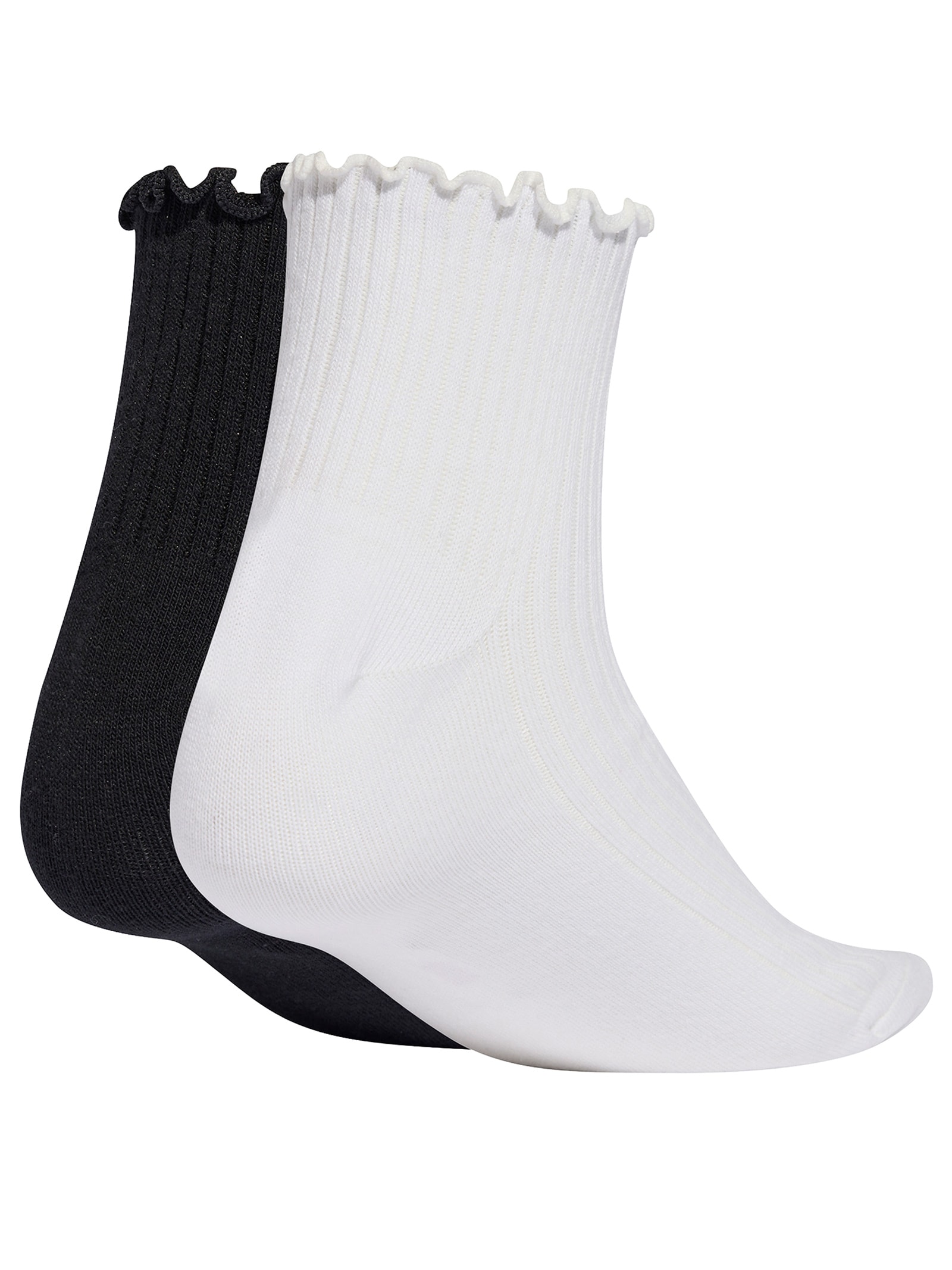 Meia Feminina Ruffle 1/4 2 Pares Branco Adidas Originals
