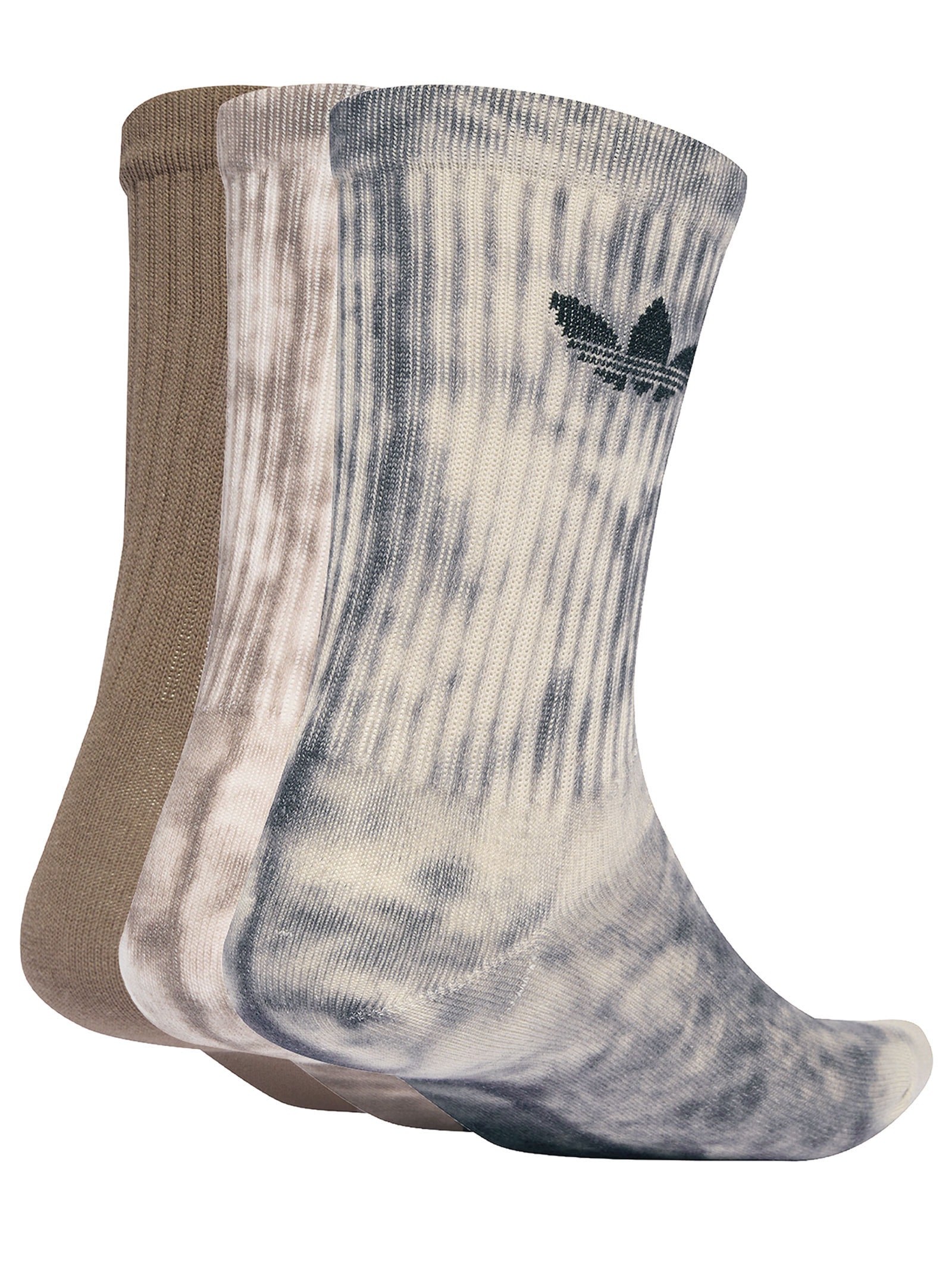 Meia feminina Tie Dye Crew S 3Pares Preto Adidas Originals