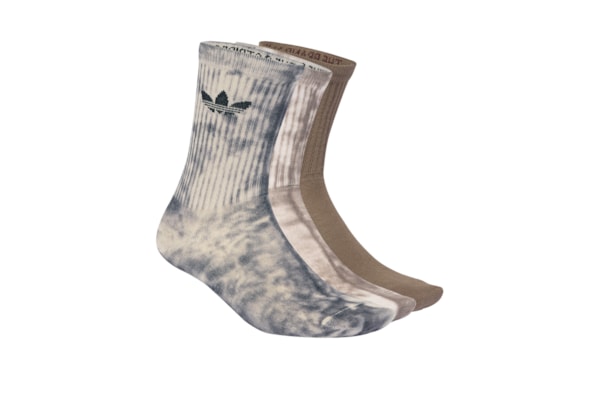 Meia feminina Tie Dye Crew S 3Pares - Preto