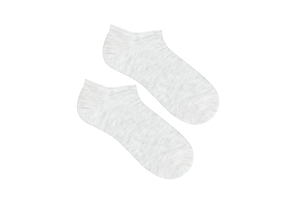 Meia Invisível Em Algodão - Cinza