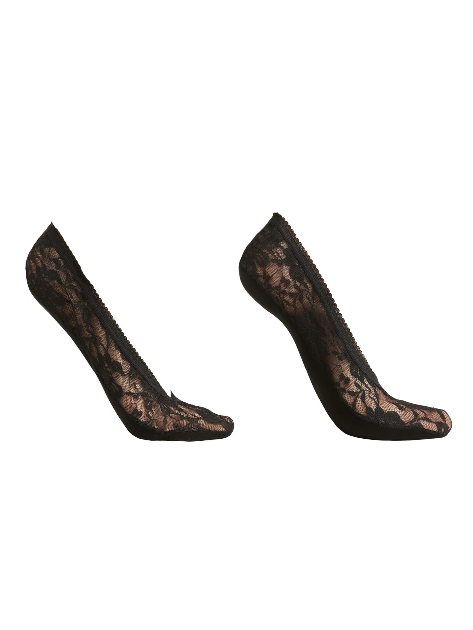 Meia Invisível Em Renda Preto Calzedonia