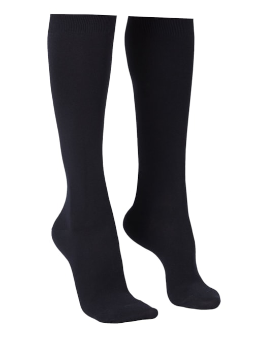 Meia Longa Com Cashmere – Azul