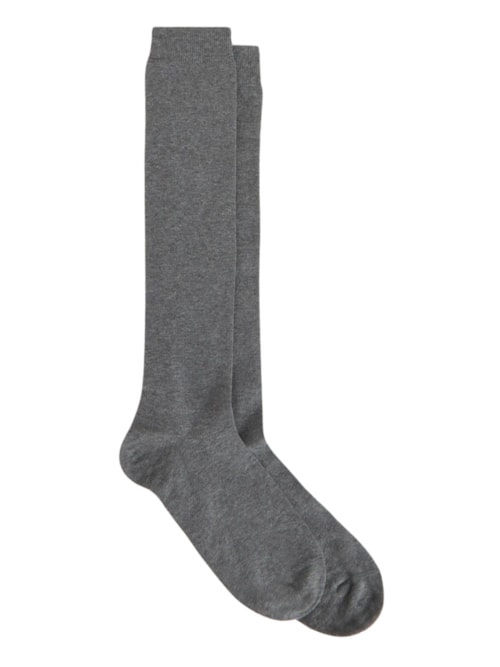 Meia Longa Em Algodão Quente Masculina – Cinza