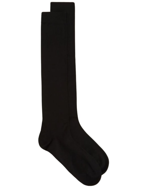 Meia Longa Em Algodão Quente Masculina – Preto