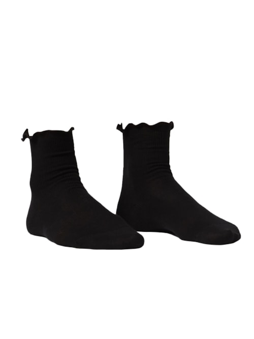 Meia Longas De Lã e Algodão – Azul