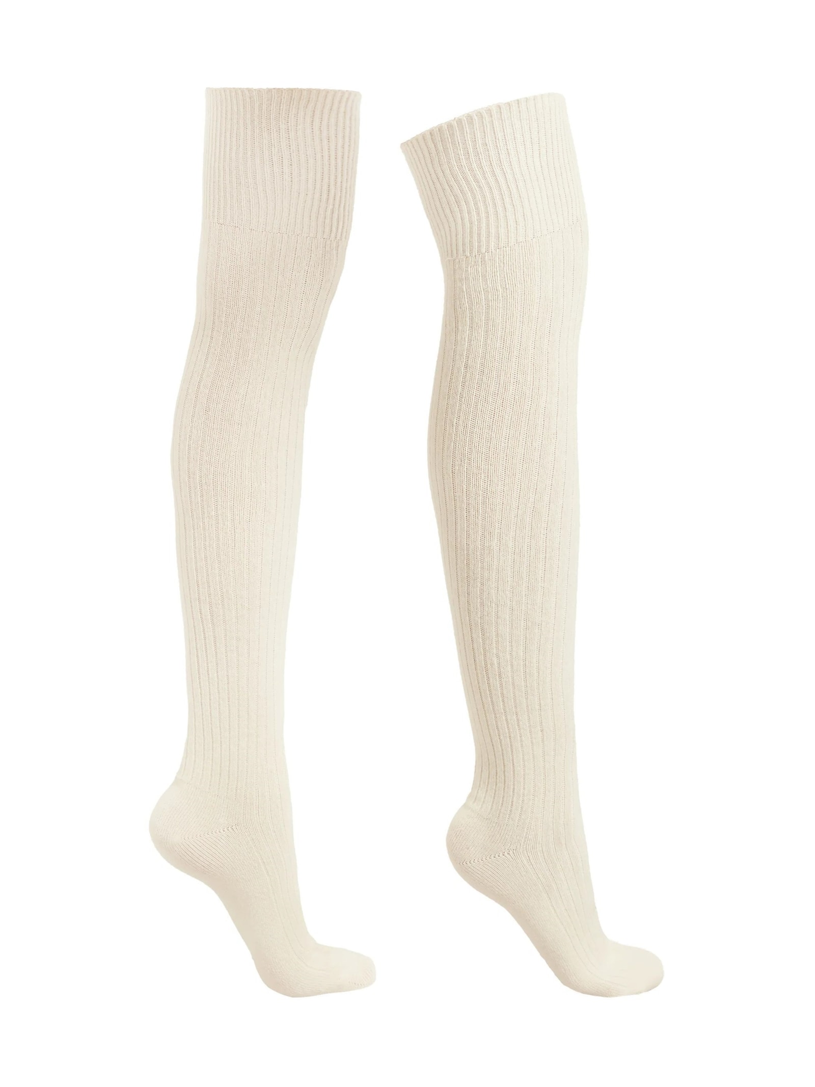 Meia Longuette Com Cashmere Branco Calzedonia