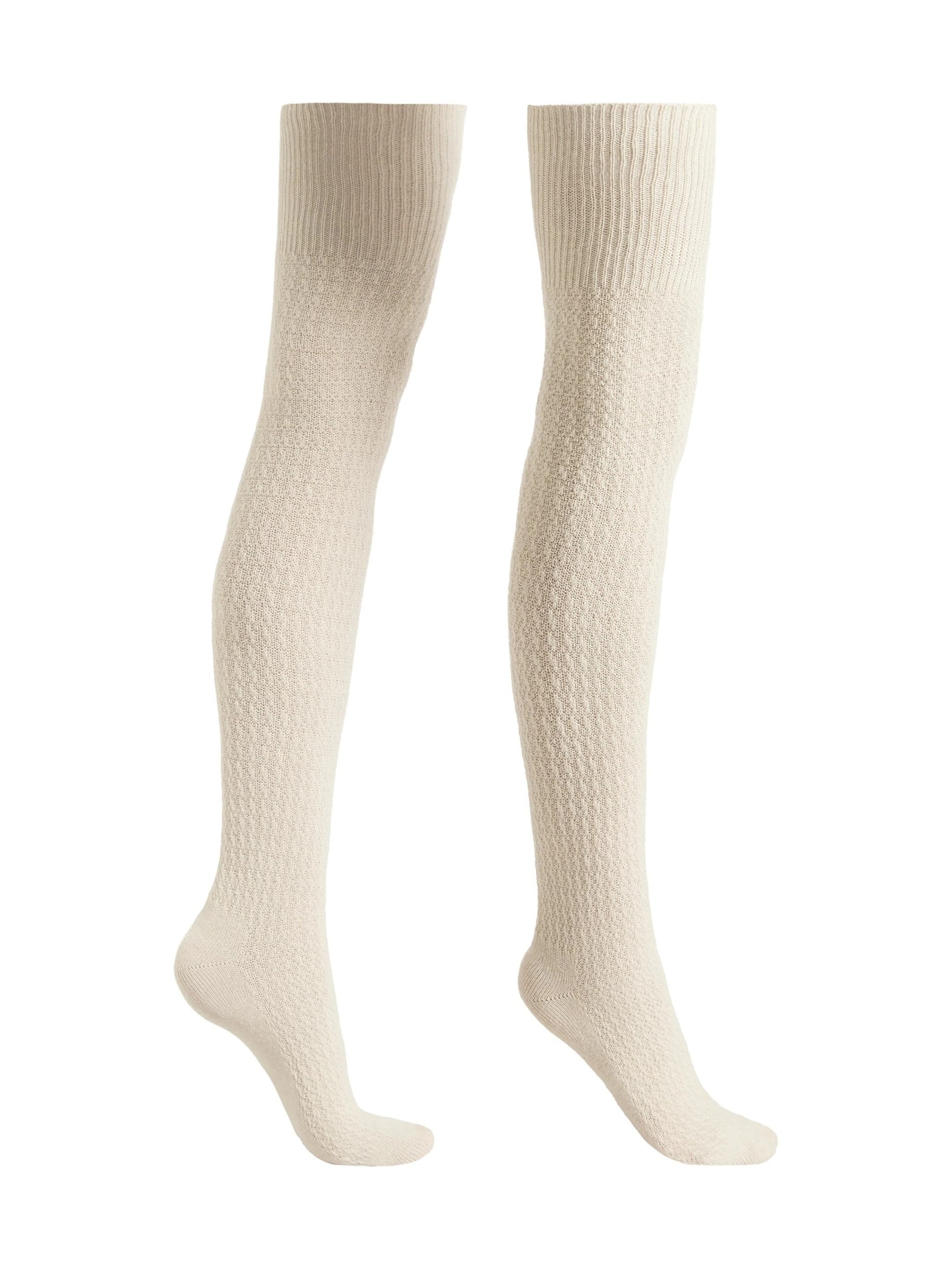 Meia Longuette Com Cashmere Off-White Calzedonia