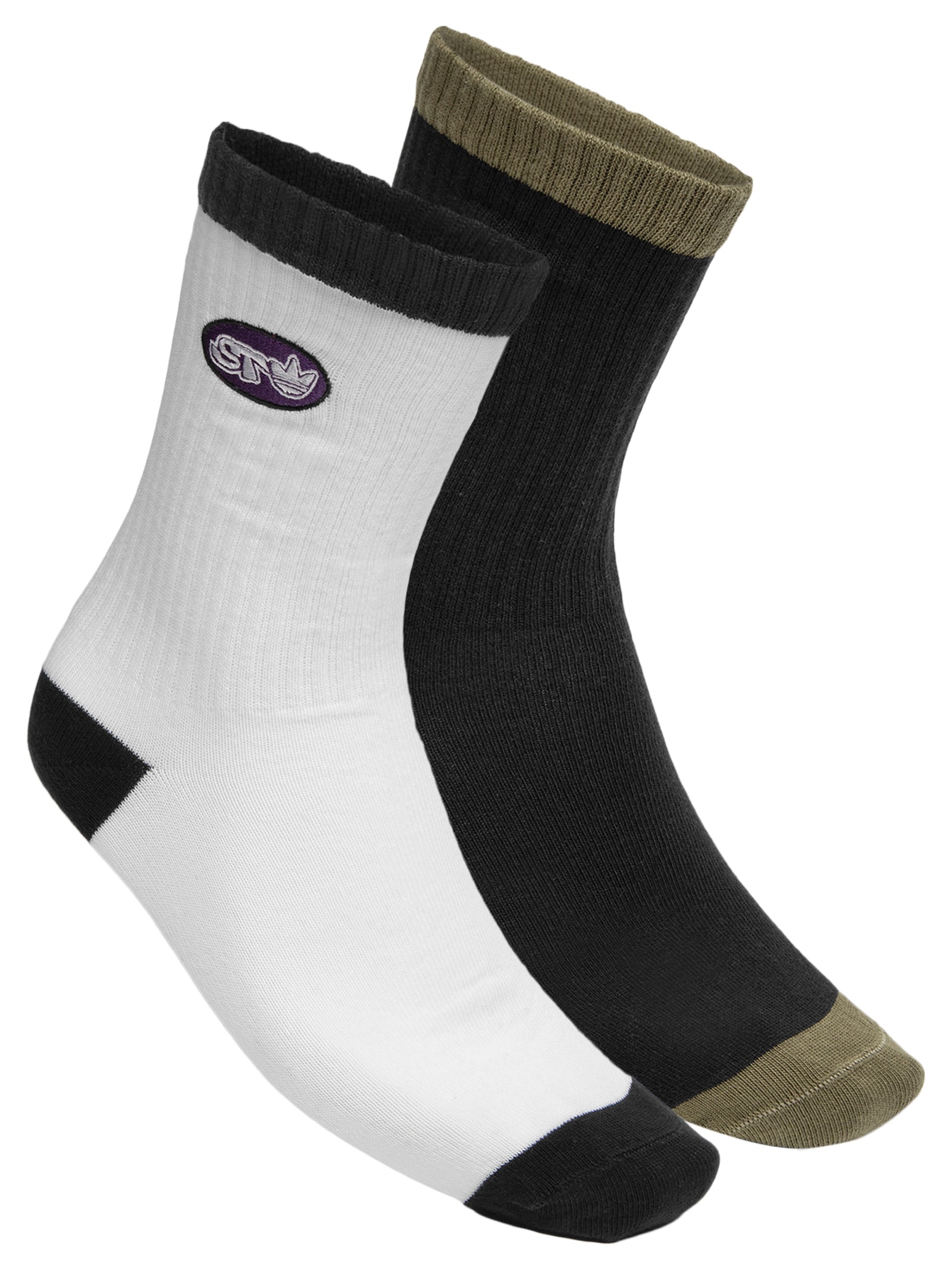 Meia Masculina Skate CR S 2P Branco Adidas Originals