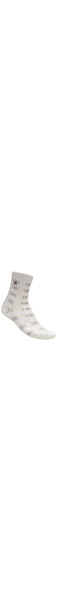 Meia Unissex Sport Life Xadrez - Off White