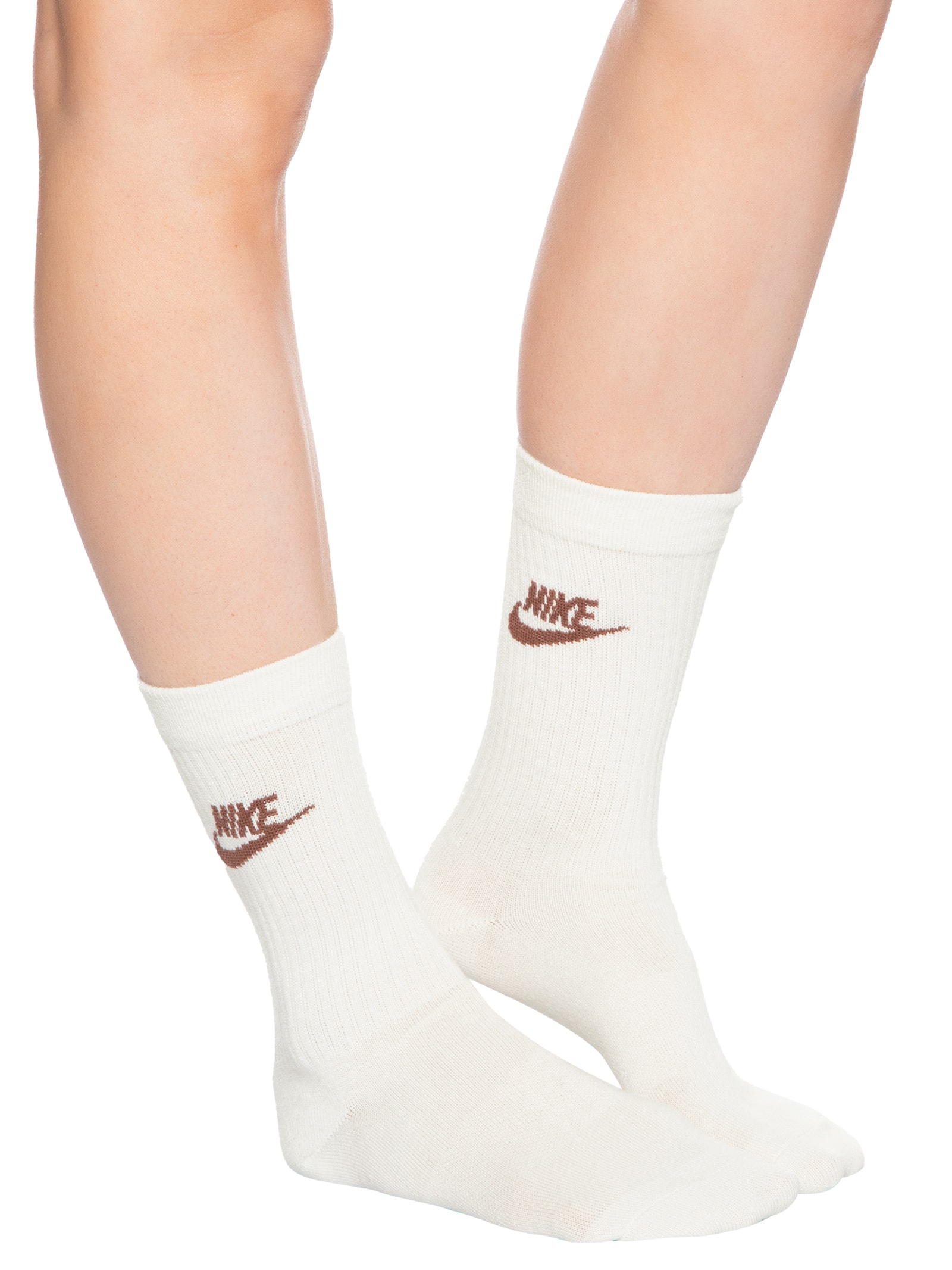 Meia Unissex Sportwear Everyday Essential Kit 3 Pares Bege Nike