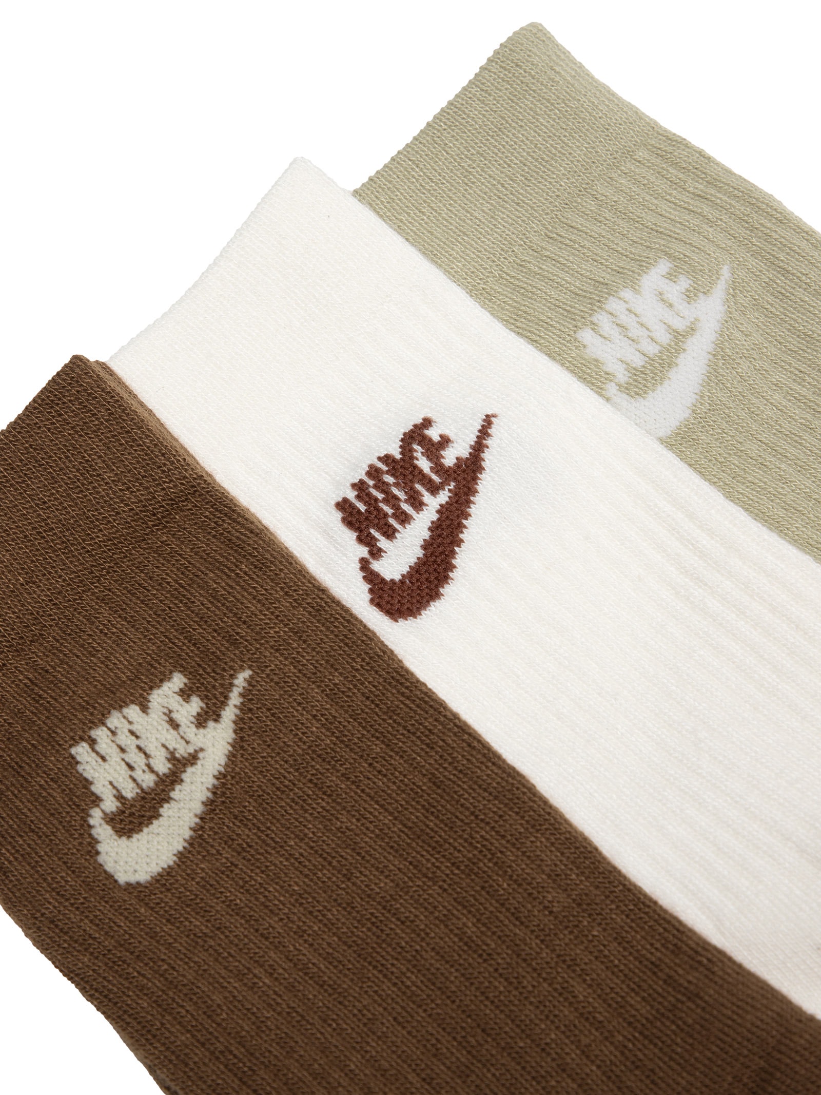 Meia Unissex Sportwear Everyday Essential Kit 3 Pares Bege Nike