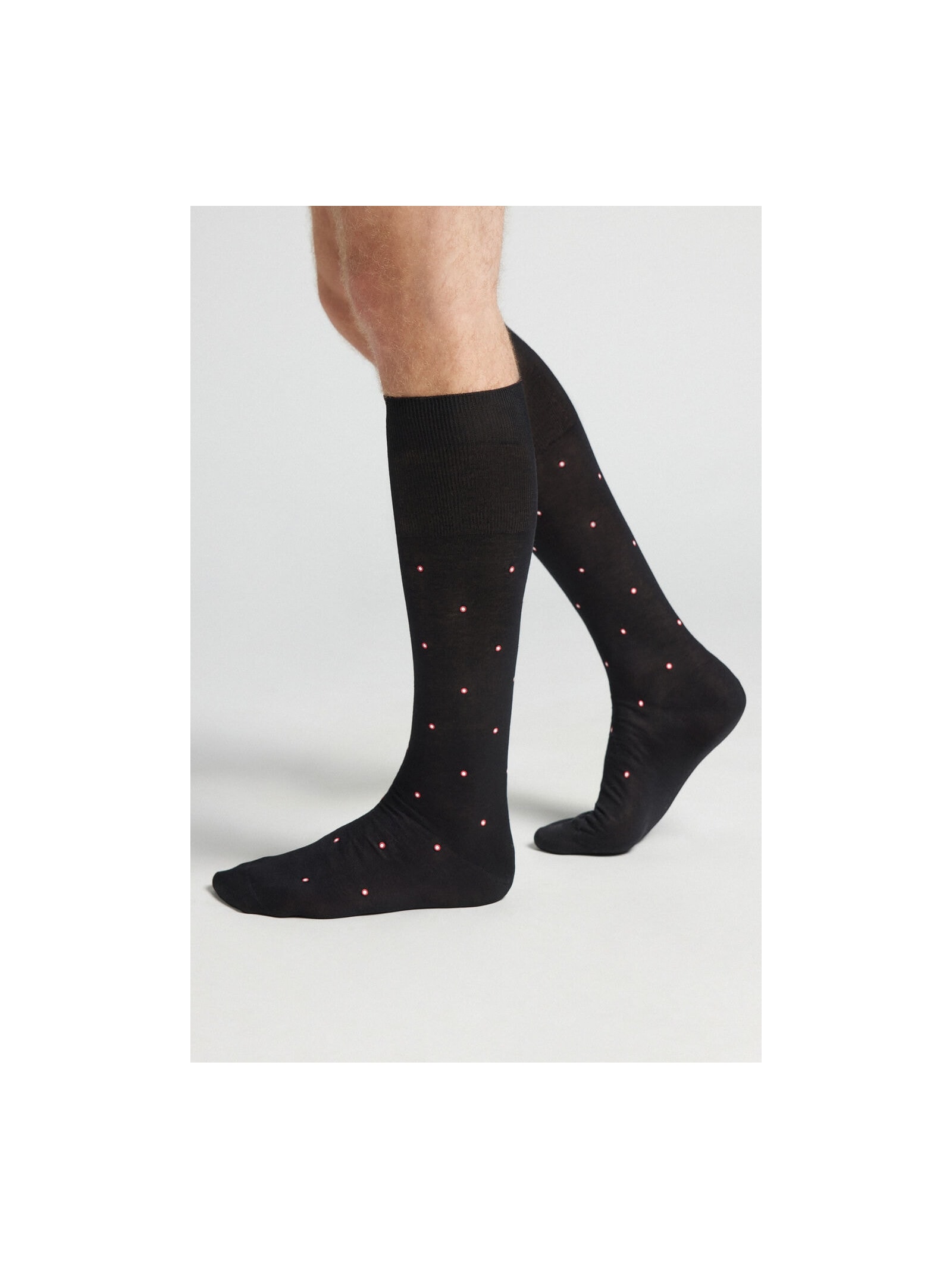 Meias Altas Em Algodão Fio De Escócia Preto Intimissimi