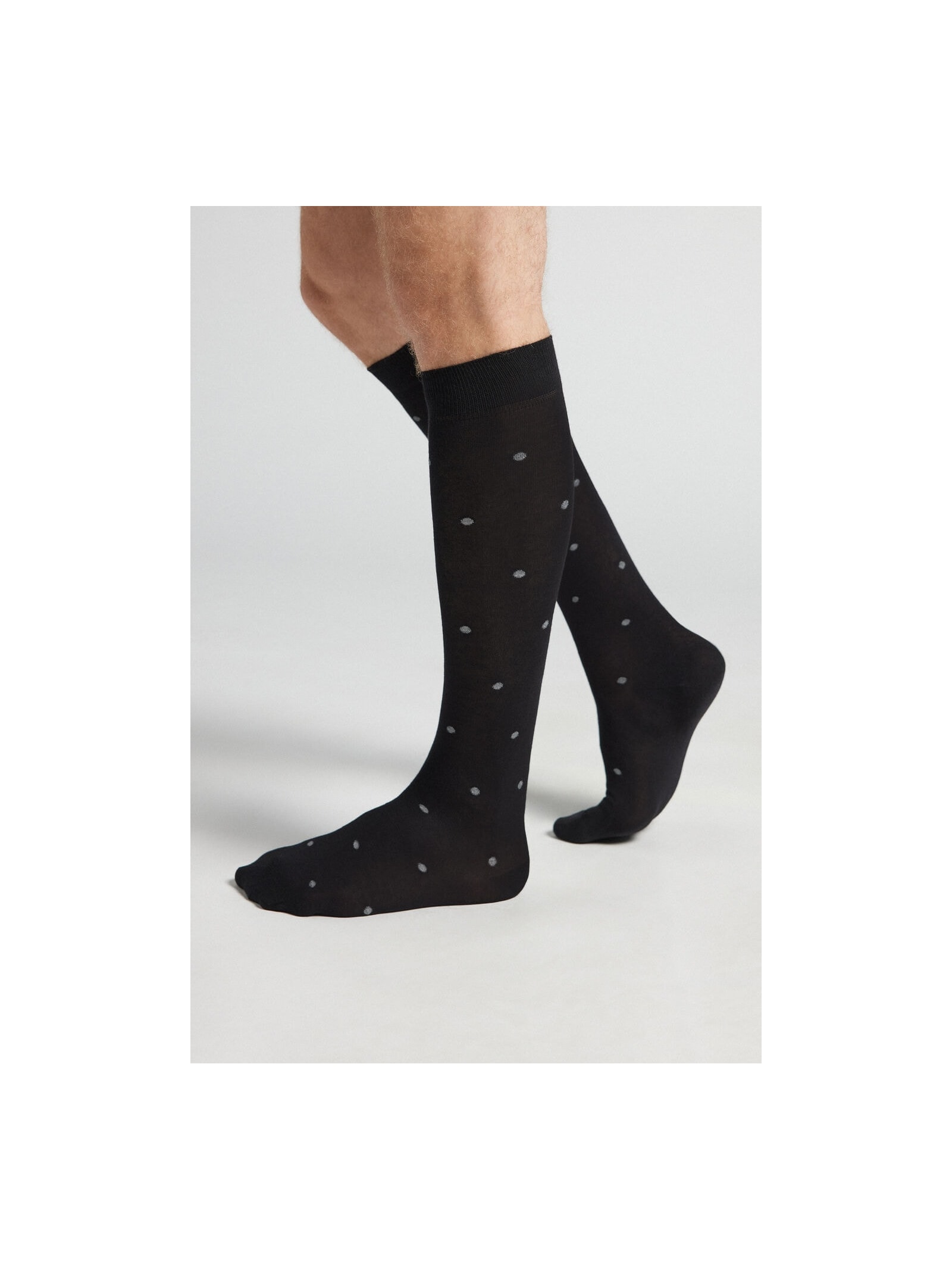 Meias Altas Em Algodão Soft Preto Intimissimi